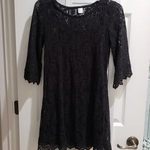 H&M Black Lace Dress Size 6